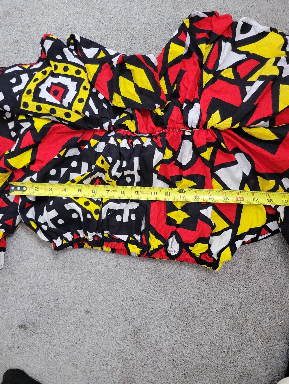SATSUMA African Print 2 Piece Set Off-Shoulder Crop Top & Maxi Skirt Cotton -(M) - Picture 7 of 8